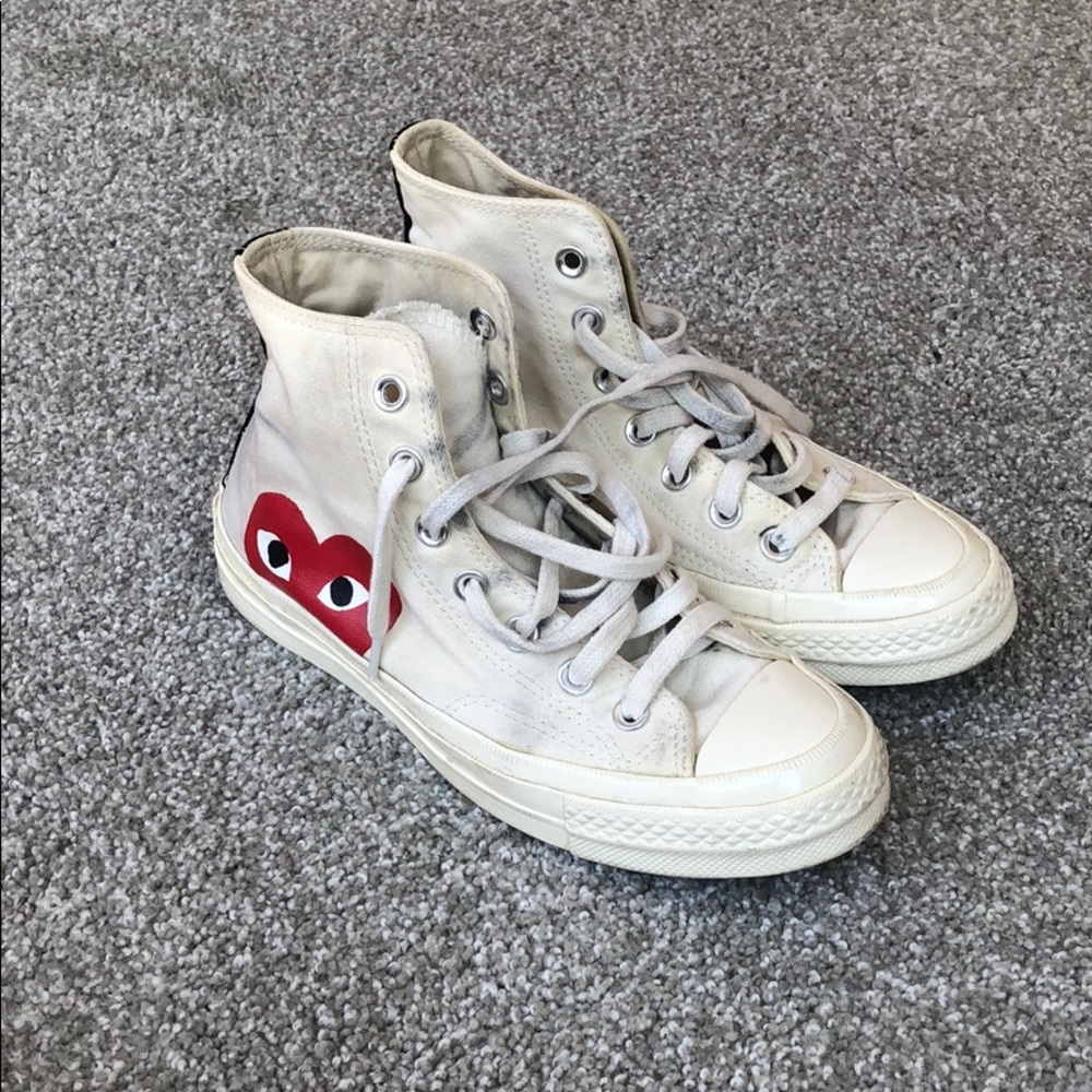 *SOLD* USED Comme des Garçons Converse High Top Wh